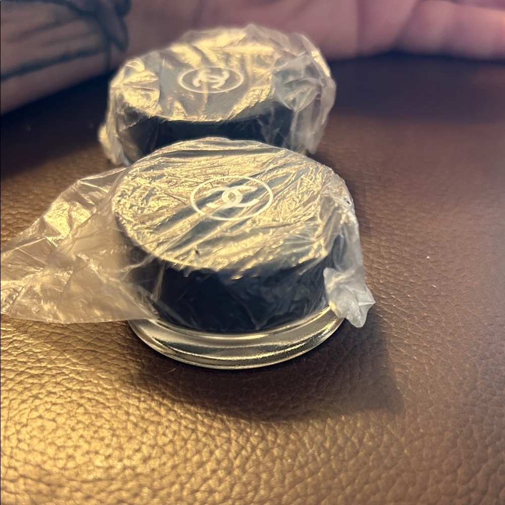 CHANEL Black Cosmetic Jar Duo